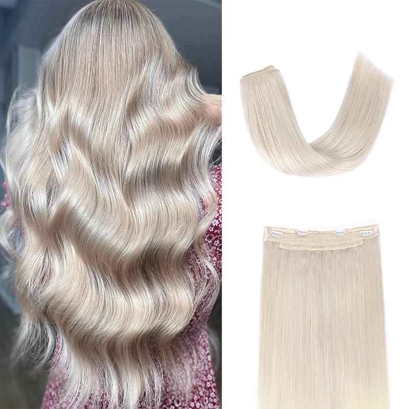 Halo extension 100% cheveux naturels #Grey