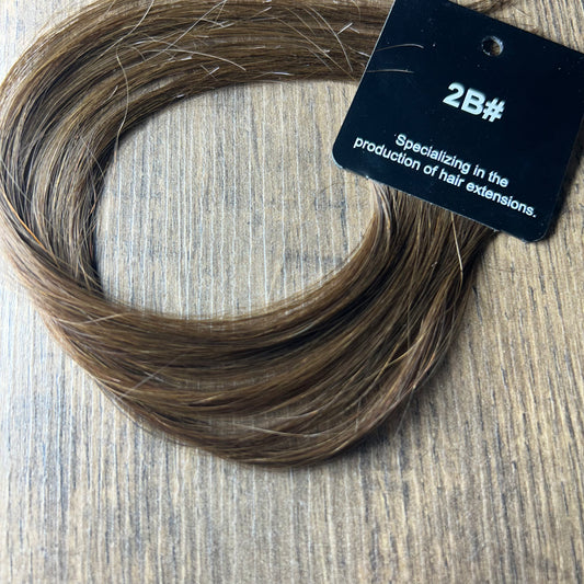 extensions adhésives brun froid cheveux naturels russes 10A HairBlowPro brillance naturelle tenue longue