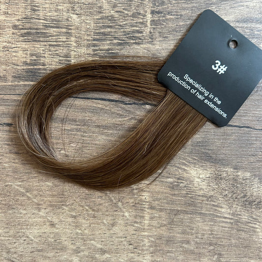 extensions adhésives châtain moyen cheveux naturels russes 10A HairBlowPro brillance densité naturelle