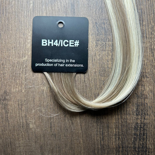 extensions adhésives ombré châtain cheveux naturels russes 10A HairBlowPro brillance douce longueur