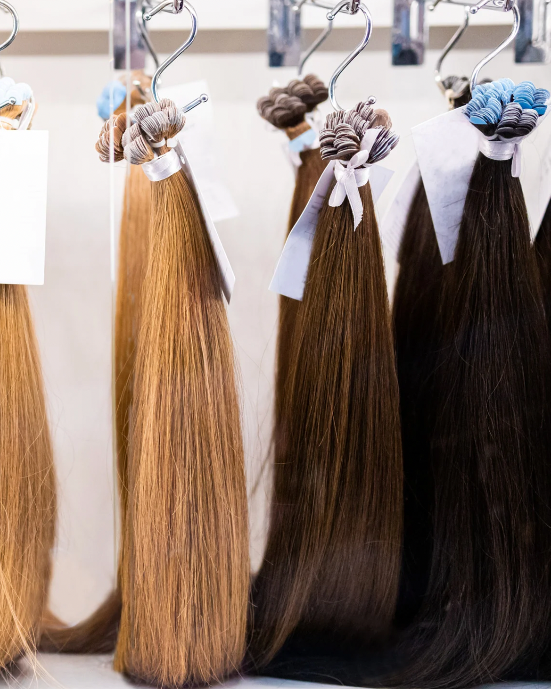 Extensions Kératine plate 50g/ 50 mèches cheveux naturel Blond #Bh4_ICE