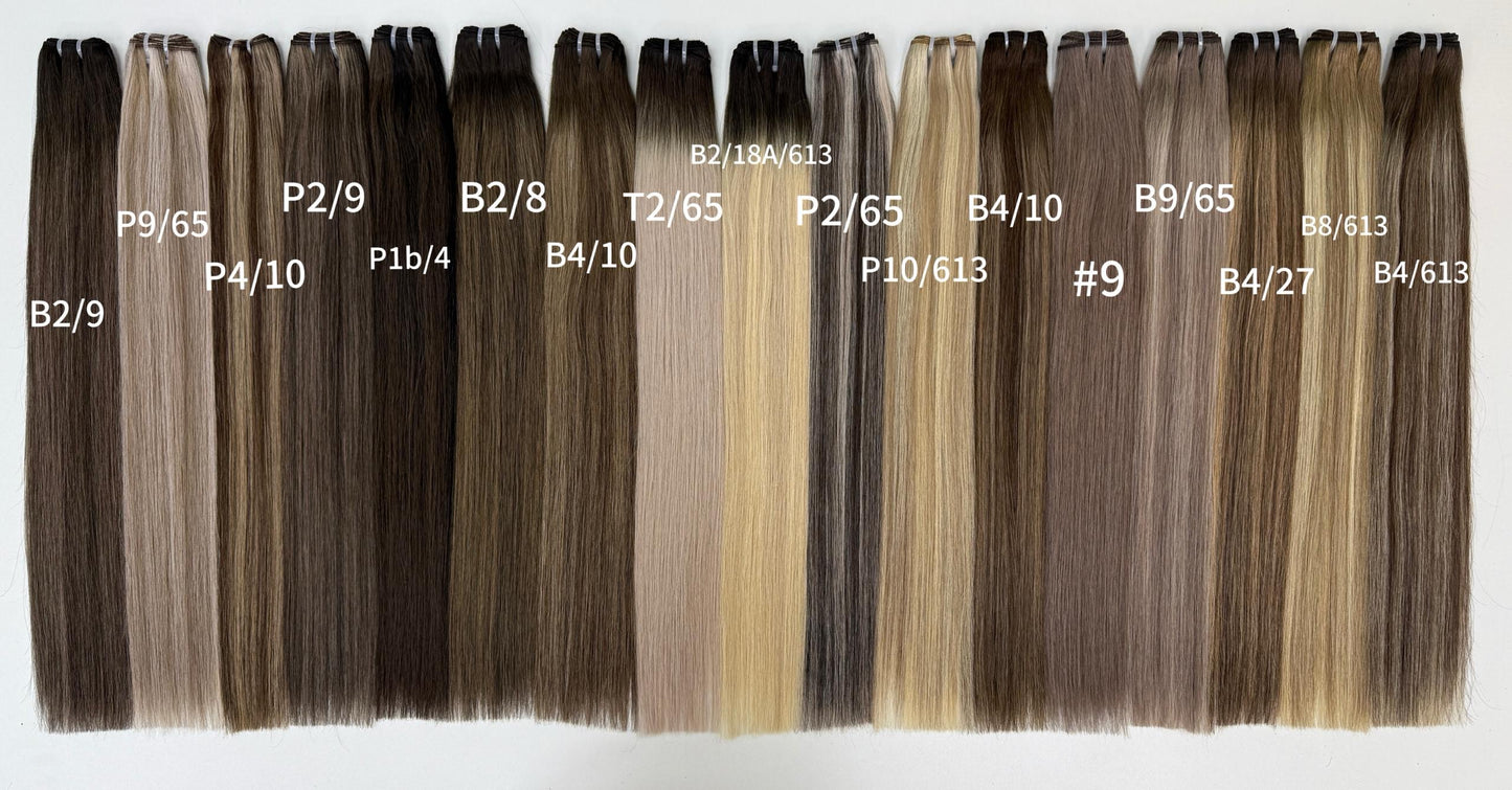 Extensions Weft Tissage cheveux naturel Blond #22