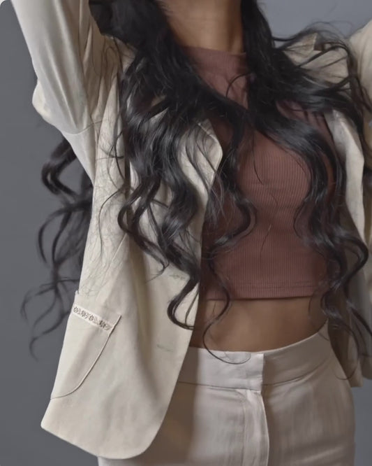 extensions adhésives blond platine cheveux naturels russes 10A HairBlowPro volume brillance longueur durable